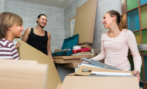 Business storage space in Redbridge with organized boxes and equipment