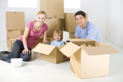 Man and van moving furniture in Redbridge residential area