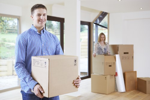 Professional movers handling a flat move in Redbridge