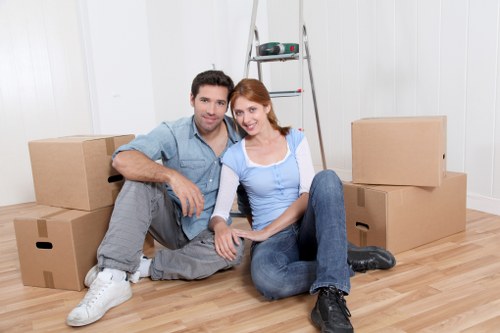 Careful loading of furniture for a small removal service in Redbridge