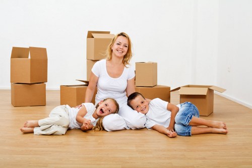 Seasonal household items neatly packed for storage in Redbridge