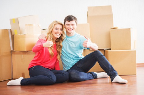 Business inventory packed into mobile self storage in Redbridge